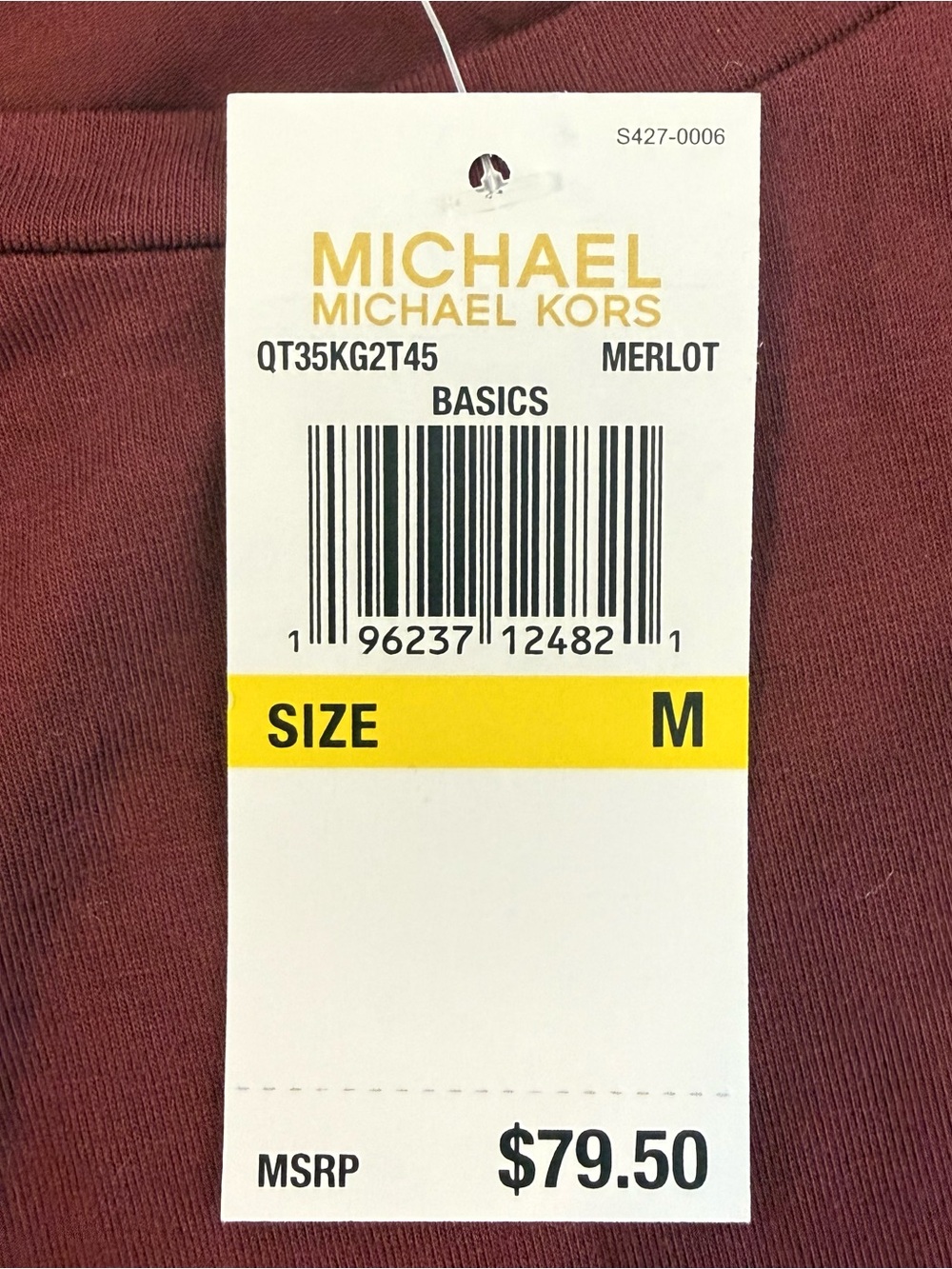 NWT Michael Michael Kors Merlot Layered Sleeveless Blouse Size Medium - Picture 9 of 9